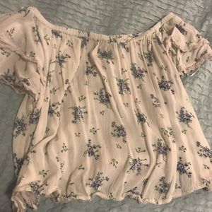Floral off the shoulder top